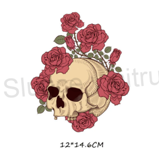 Moto nášivka Skull Rosse (C474)