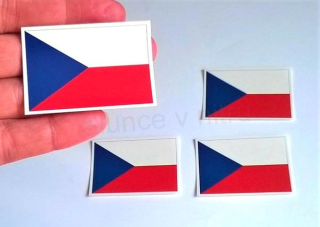 Samolepka na auto Česká republika malá 5 X 3,5 cm (E318)