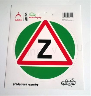 Samolepka na auto pro začátečníci 17,5 x 15 cm (E322)