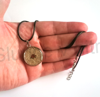 Náhrdelník s přívěškem orgonitu s růží (BD376) 
