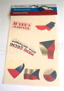 Nalepovací, dočasné tetování Česká republika, Česko (E334)