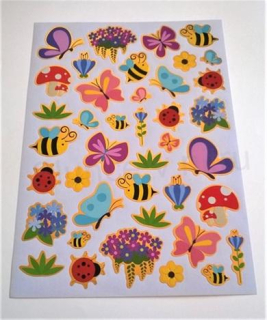 Samolepky, Obtisky na Papír broučkové (E337)