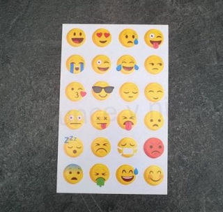 Samolepky, Obtisky na Papír smailík (E346)