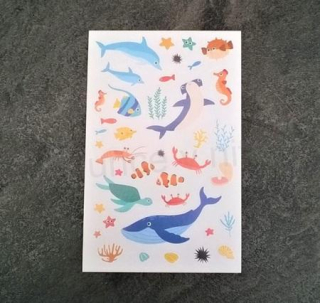 Samolepky, Obtisky na Papír ryby (E352)