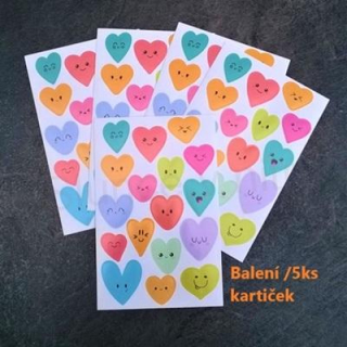 Samolepky, Obtisky na Papír po 5 balení (E361)