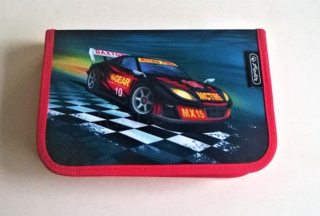 Studenský školní penál Auto - plný (E365)
