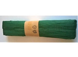 Papírová stuha batikovaná, kreš 3,5 x 30 m Zelená (N131)