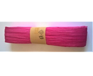 Papírová stuha batikovaná, kreš 3,5 x 30 m Tmavě růžová (N132)