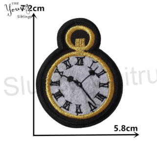 Nášivka Nažehlovačka hodiny, budík (C486)