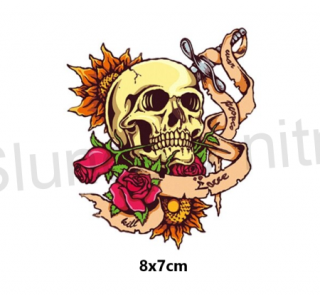 Moto nášivka Skull Rosse (C487)