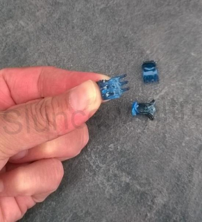 Mini skřipec do vlasů 1,4 x 1 cm modré (H183)