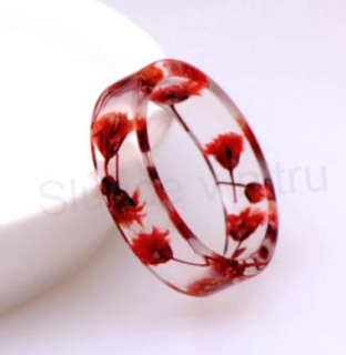 Květinový prsten z pryskyřice (PP75)