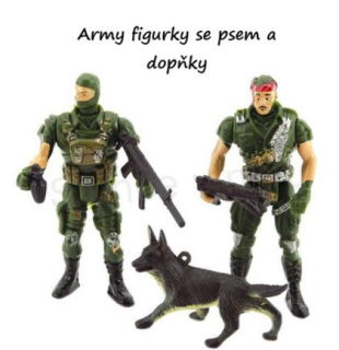 Postavičky Vojáci sada s doplňky (D58)