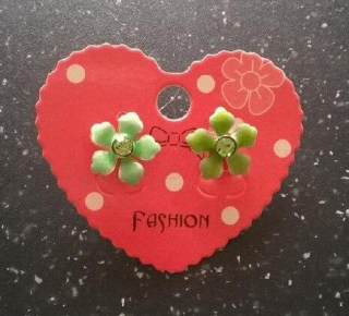 Puzetové náušnice kytička (BB85)