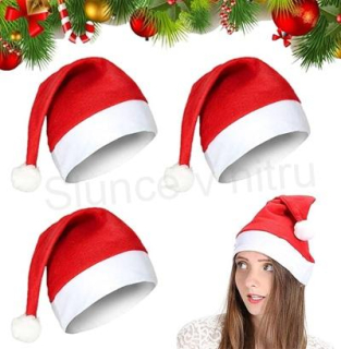 Vánoční čepice pro dospělé, děti 28 x 37 cm (E386)