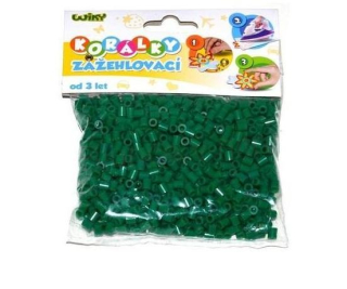 Zažehlovací korálky 1000Ks - tmavě zelné (V30)