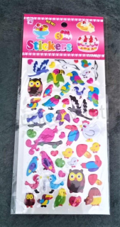 Samolepky, nálepky ptáčci (E404)