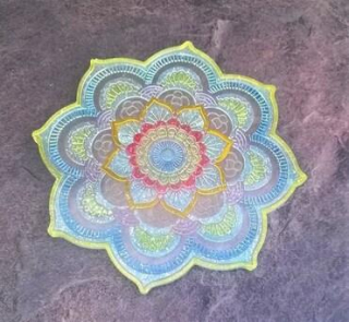 Orgonitový podtácek mandala 15,5 cm (PP92)