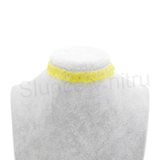 Choker náhrdelník Tattoo – klasický žlutý, 7 (BD411)