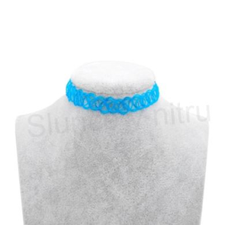 Choker náhrdelník Tattoo – klasický modrý, 8 (BD411)