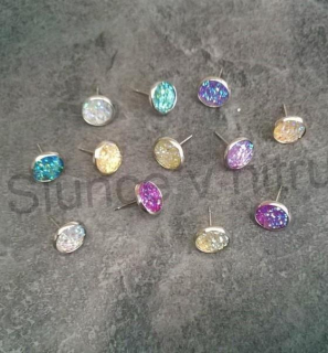 Puzetové náušnice z chirurgické oceli měnicí (BB116)