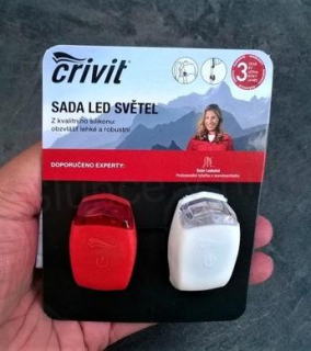 Led světlo na kolo 2 ks červená a bilá (L30)