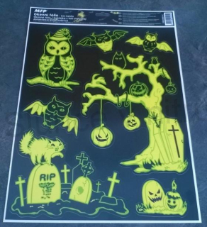 Okenní fólie halloween sviticí (E450)