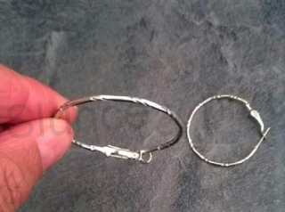 Kruhové náušnice kruhy zdobené (BB509)