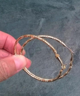 Kruhové náušnice kruhy zdobené (BB510)