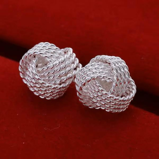 Puzetové náušnice s uzely (BB512)