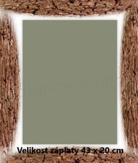 Nažehlovací nášivka jednobarevná světlá khaki zelená (C532)