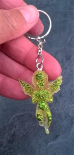 Orgonitová klíčenka andílek 4,9x3 cm (PP112)