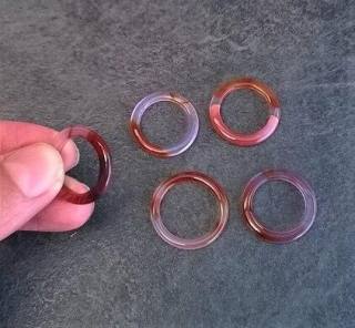 Minerální prsten Achát multi (X584)