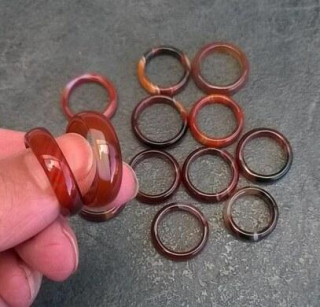 Minerální prsten Achát multi – více velikostí (X592)