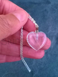 Náhrdelník Řetízkový přívěšek s křišťálem Srdce (X604)