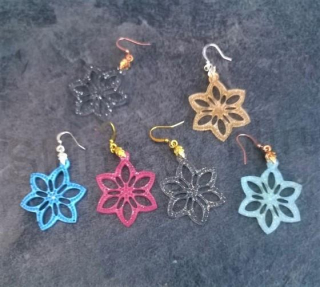 Orgonitové náušnice květina (PP114)