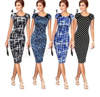 Dámské šaty s krátkým rukávem velikost 3XL (K118)