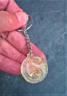 Orgonitová klíčenka - Jin a Jang (PP115)