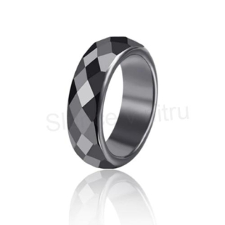 Minerální hematitový prsten broušený (BP357)