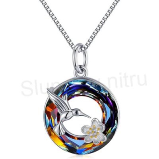 Náhrdelník s přívěškem Kolibříka, ptáčka (BD431)