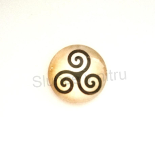 Kabošon kulatý sklo 25 mm (AD19)