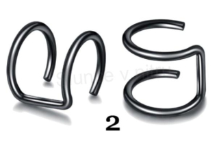 Falešný piercing, nasazovací náušnice č.2 (BB559)