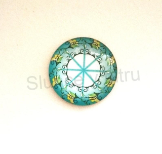 Kabošon kulatý - sklo 25 mm (AD32)