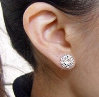 Puzetové popularní luxusní zirkonové náušnice (BB3)