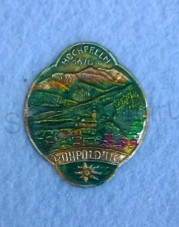 Turistický štítek na hůl - Hochfeln 1670 m Ruhpolding (MB177)