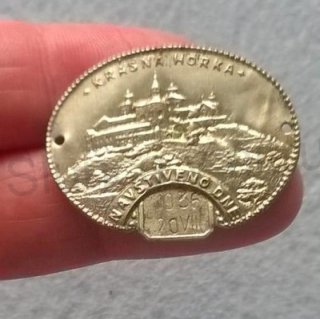 Turistický štítek na hůl - Krásná Horka Navštíveno Dne 1966 20VIII (MB178)