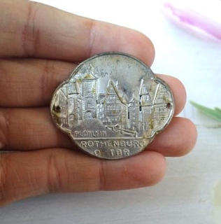 Turistický štítek na hůl - Plonlfin Rothenburg o T8R (MB186)