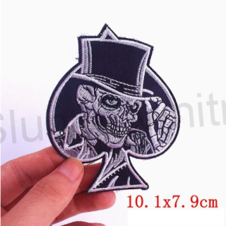 Moto nášivka Skull s křídli (C561)