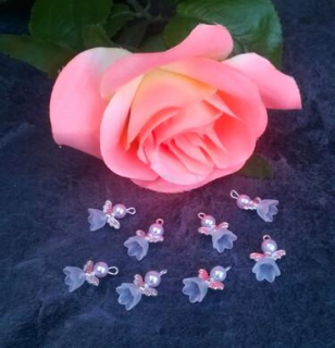 Andílek pro štěstí - talisman - stříbrný (H199)