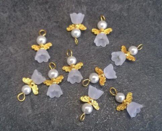 Andílek pro štěstí - talisman - zlatý (H200)